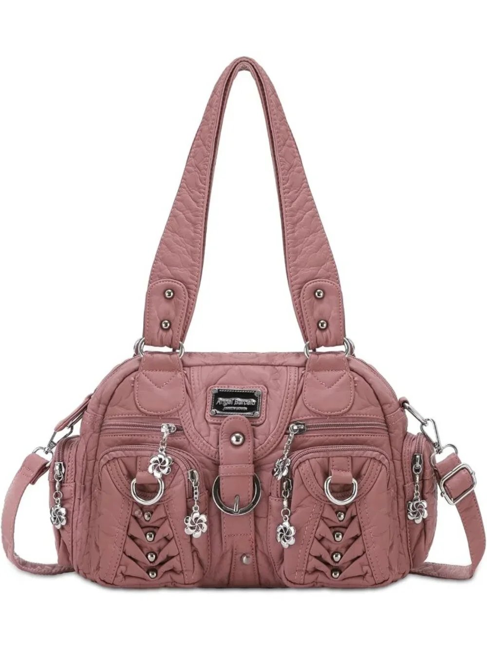 Chic Small Crossbody Handbag for Women - Soft Multipocket Hobo Purse
